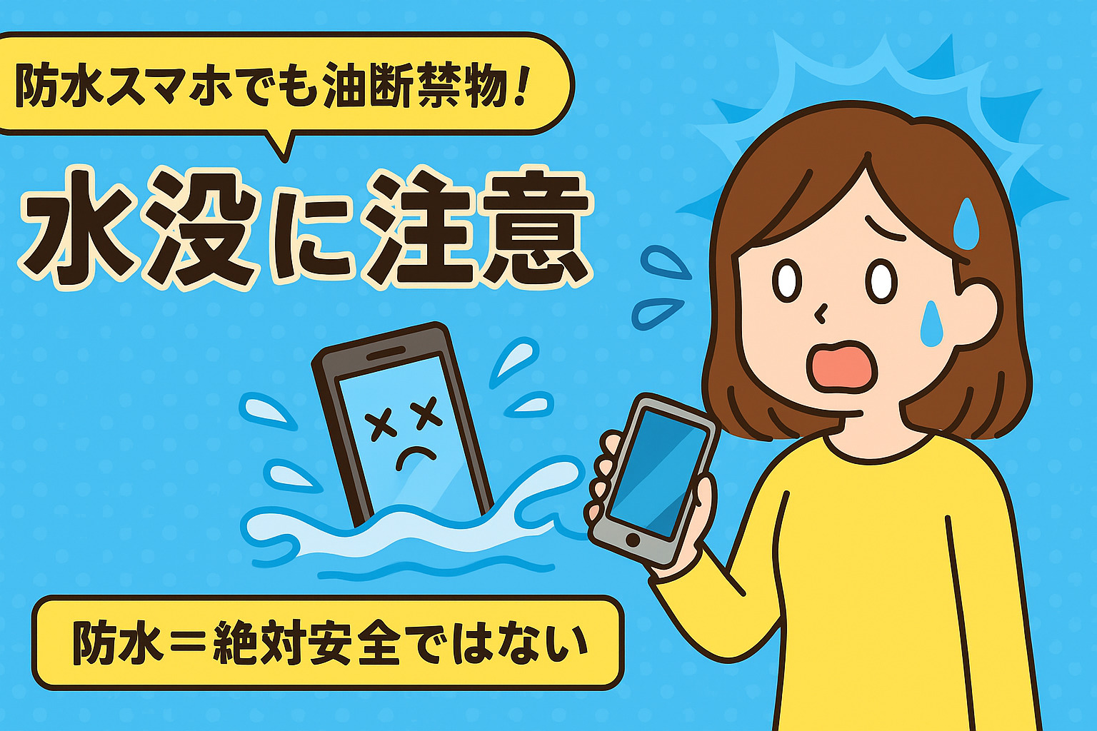 【第10回】防水スマホでも油断禁物！水没に注意【戸塚モディ店】